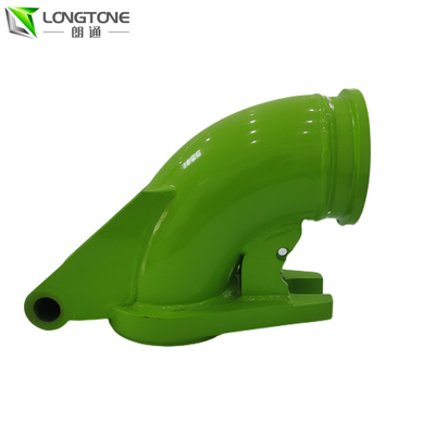 Cifa Putzmeister ชิ้นส่วนปั๊มคอนกรีต Outlet Elbow Hi-Mn Casted
