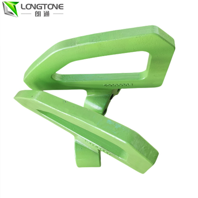 Hardfacing Layer Schwing ชิ้นส่วนปั๊มคอนกรีตขัดเงาผสมคอนกรีต Paddle