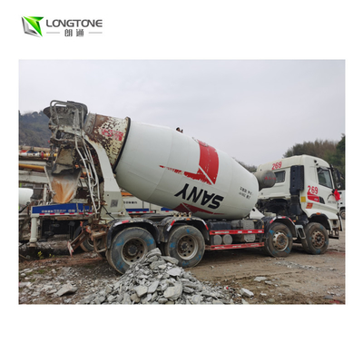 6x4 16CBM รถบรรทุกซีเมนต์ใช้แล้วของจีน Sinotruk Howo Mounted Concrete Mixer Trucks