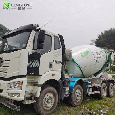 ไดรฟ์มือซ้าย รถโม่ผสมที่ใช้แล้ว 10 M3 High Load Moment Concrete Transit Mixer