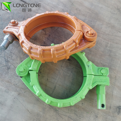 DN125 ปั๊มคอนกรีต 4 นิ้วข้อต่อท่อแคลมป์ Snap Steel