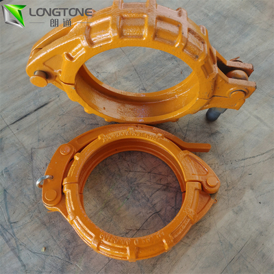 แคลมป์ปั๊มคอนกรีต 6 นิ้วแนวตั้ง Snap Dn180 Bolt Pipe Clamp