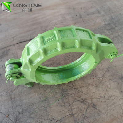 Dn125 Snap Mounting Concrete Pump แคลมป์สกรู Coupling สำหรับข้อต่อท่อ