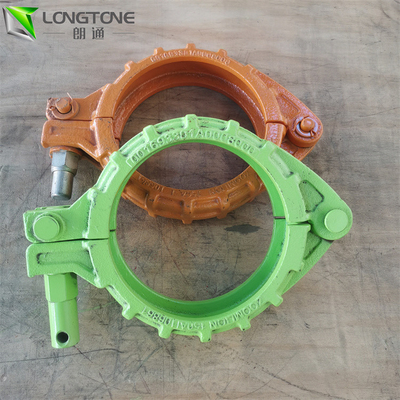 Dn125 Snap Mounting Concrete Pump แคลมป์สกรู Coupling สำหรับข้อต่อท่อ