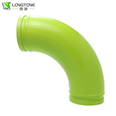 ความหนา 4.5 มม. Zoomlion ชิ้นส่วนปั๊มคอนกรีตข้อศอกท่อโค้ง R1000 R500