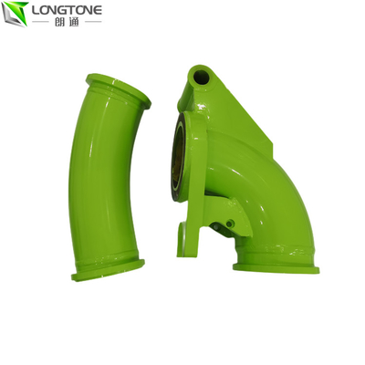 Putzmeister ชิ้นส่วนปั๊มคอนกรีต Elbow Outlet Casting 7 Inch