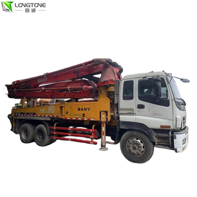 270kw รถปั๊มคอนกรีตมือสอง 42m การทำงานที่ยืดหยุ่น 30 ตัน