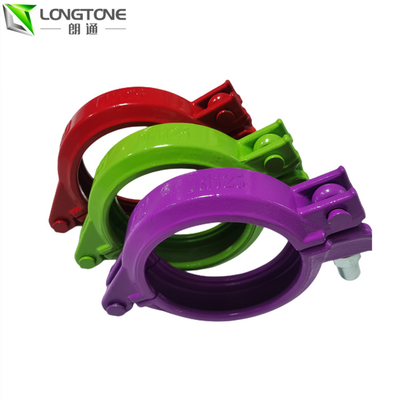 ชิ้นส่วนปั๊มคอนกรีต Schwing ที่ทนทาน DN125mm Snap Concrete Pipe Clamp