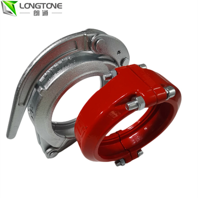 5INCH DN125 ปั๊มคอนกรีตท่อแคลมป์คัปปลิ้งปลอมแปลงสำหรับสายยาง