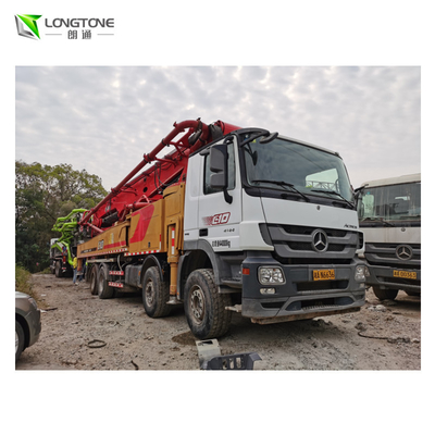Putzmeister 46M ใช้ปั๊มคอนกรีตสำหรับรถบรรทุกอีซูซุ