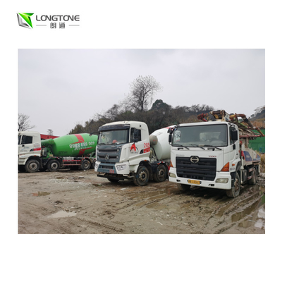 6x4 16CBM รถบรรทุกซีเมนต์ใช้แล้วของจีน Sinotruk Howo Mounted Concrete Mixer Trucks