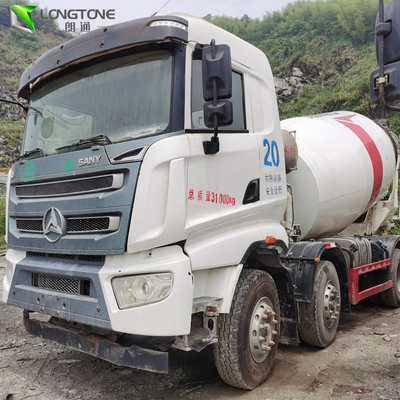 T-Shape Blade รถผสมมือสอง 10 M3 รถบรรทุกถังผสม 8500KG
